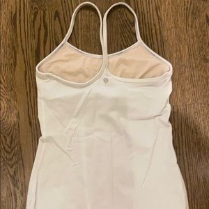 Lulu lemon white racer back tank top